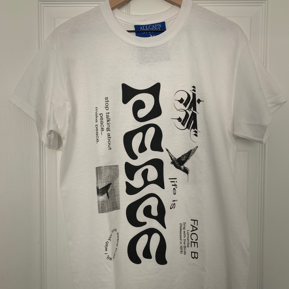 Allcapstudios Lumumba shirt size medium